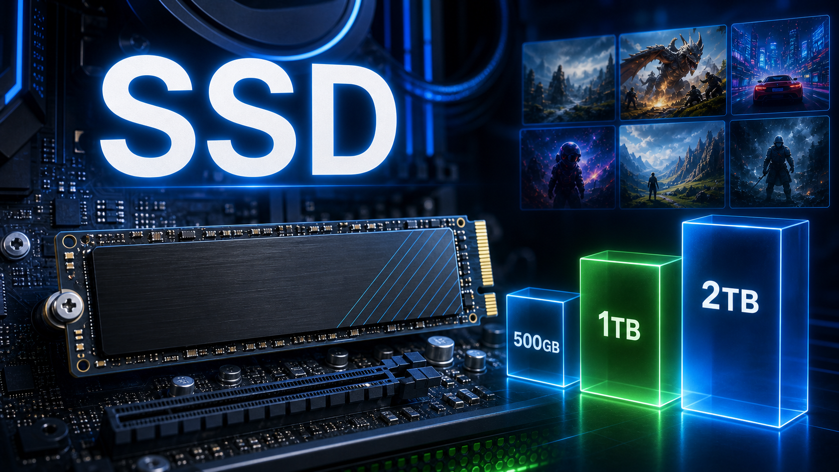 BTOパソコンのSSD容量はどう選ぶ？M.2 NVMeと増設までわかる選び方