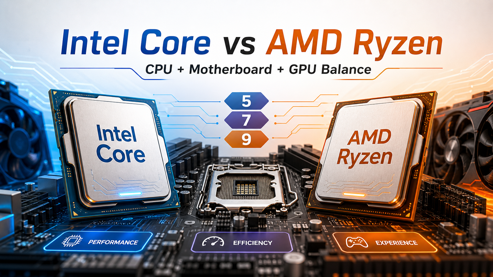 BTOパソコンのCPUはIntelとRyzenどっち?ゲーム・配信・動画編集まで使う選び方