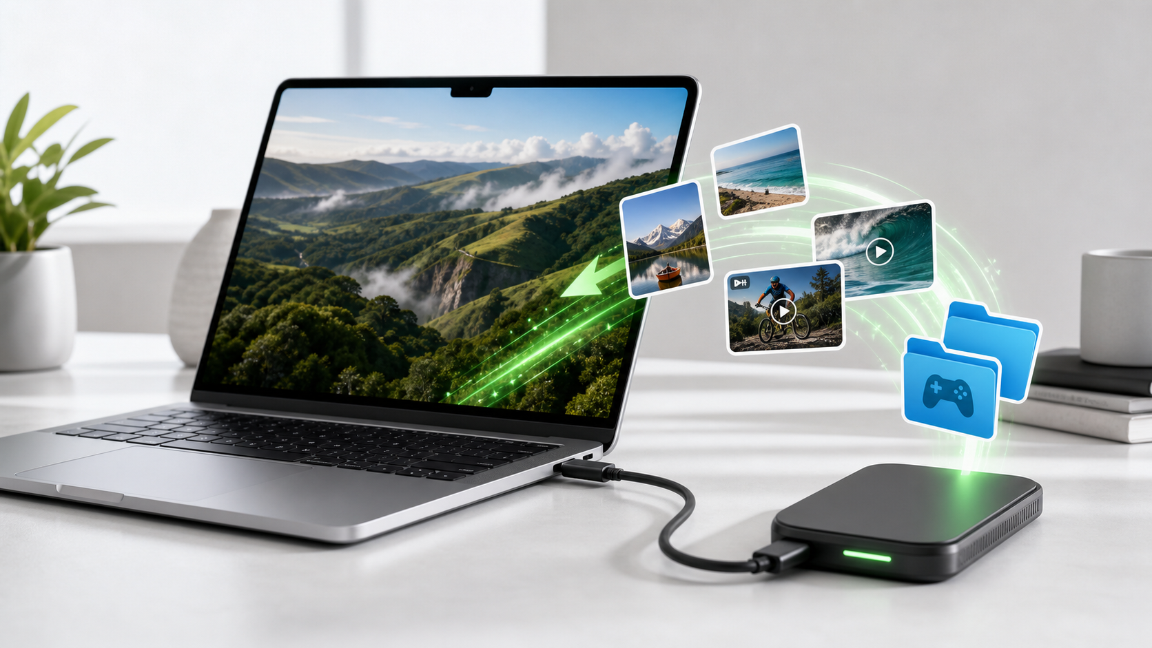 MacBookの容量不足は外付けSSDで解決できる？ゲーム・写真・動画保存の使い方
