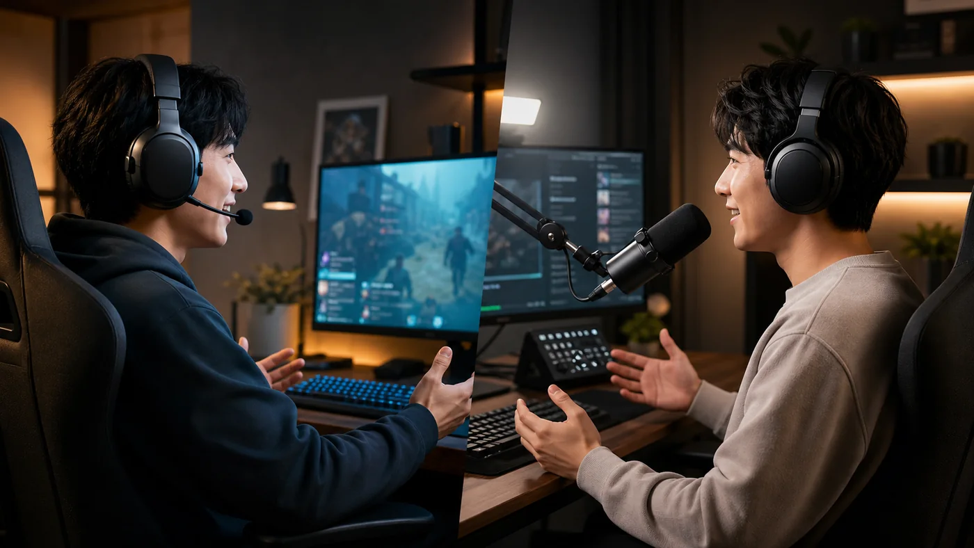 VC向けヘッドセットと配信用外付けマイクの使い分け