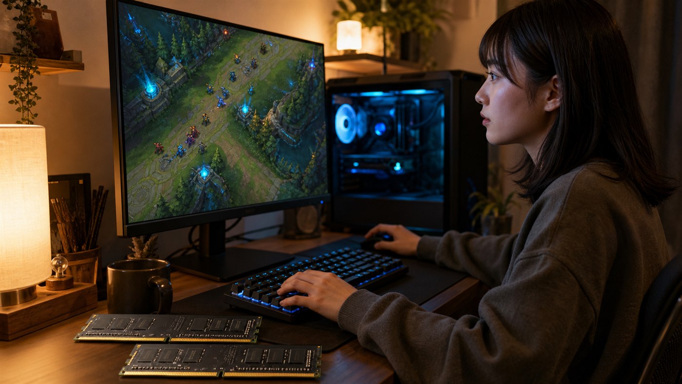 LoLはメモリ8GBで足りる？16GBが必要になる使い方