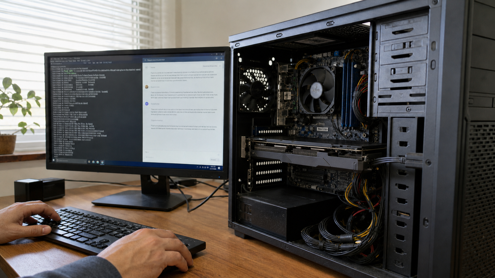 RTX 2060 12GB搭載PCでOllamaを動かすデスク環境