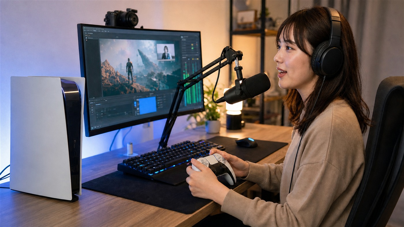 PS5のボイスチャット・生活音対策・配信で使うUSBマイク